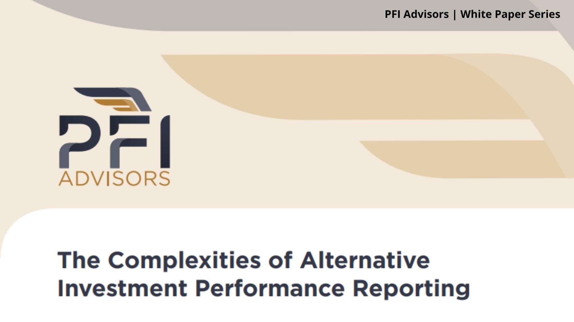 The Complexities of Alternative  Investment Performance Reporting