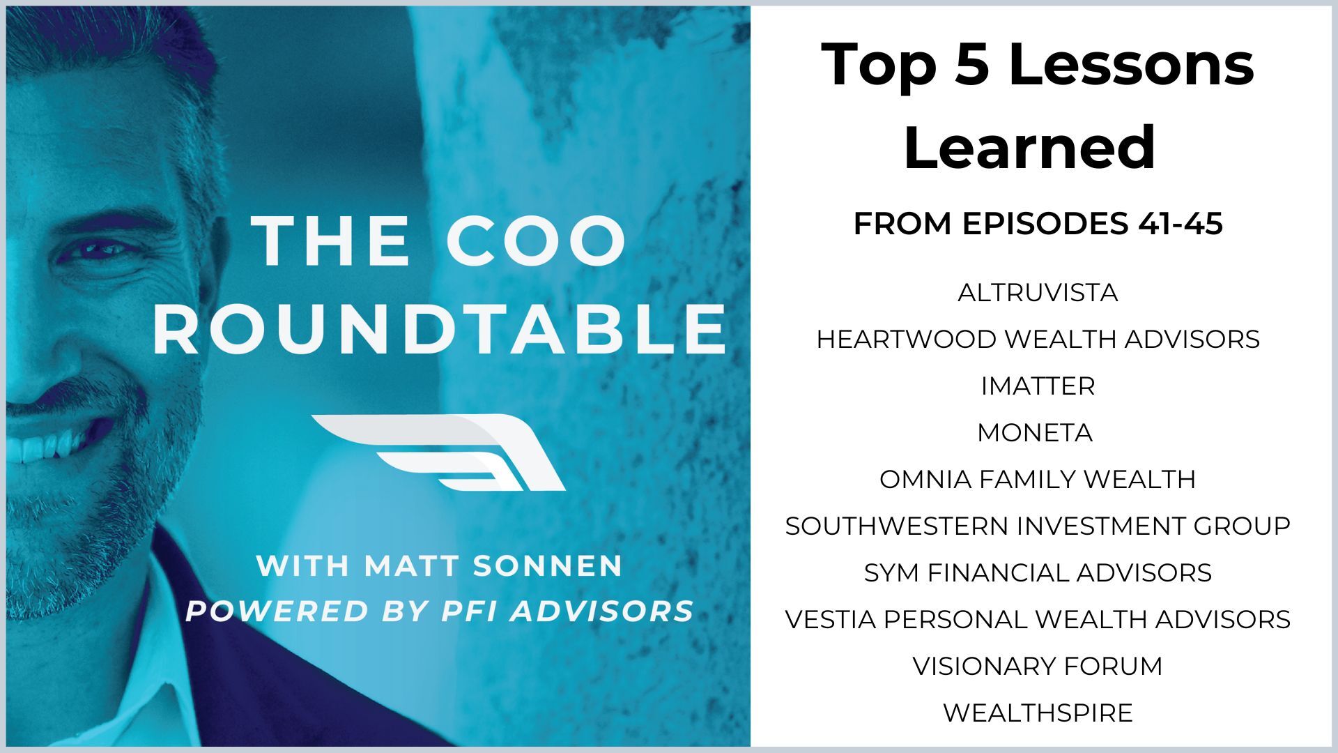 Top 5 Lessons Learned from Episodes  41-45 of The COO Roundtable